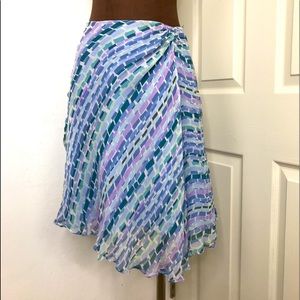 jw Petite Silk Skirt SZ 4P